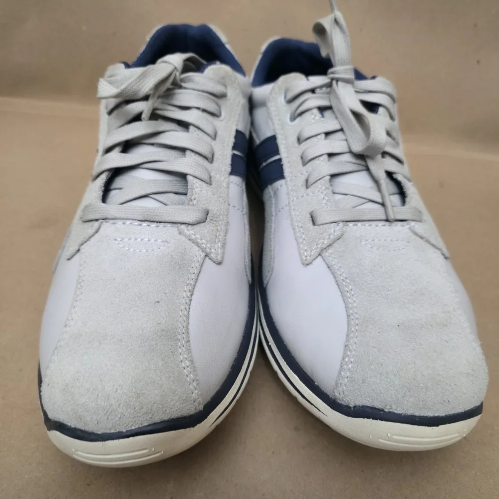 SKECHERS (Sz 9) Gavino Comfort shoes Sneaker Gray/Blue $80